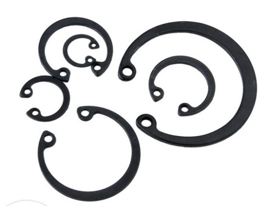 Size M3M4M5M6M8M10M12M14M16M240M18M20M22M24M27 Healthcare Application Steel Retaining Ring with Blackened Hole DIN471 and Plain Finish