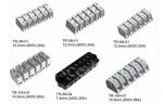 Panel Mount Terminal Connector Black 7.40mm 300V 20A 7P Feed Through Terminal