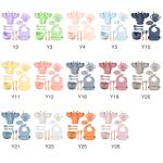 Blue Pink Lobster Baby Silicone Feeding Set 0-3 Years Old