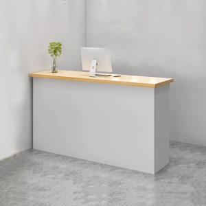 Quality Small Nail Salon Front Desk White Wooden 1000Hmm Reception Counter Table wholesale