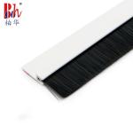 Self Adhesive Door Bottom Seal Strip White PVC With PP Brush