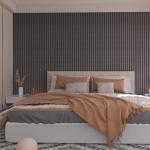 Custom Walnut Wood Slat Acoustic Panels Decorative 21mm Thickness