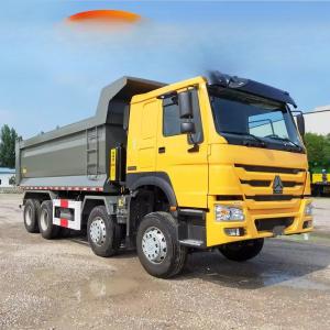 Quality Howo Euro 4 380hp 8x4 Dump Truck with ZF8118 Steering System and 50 Ton Capacity wholesale