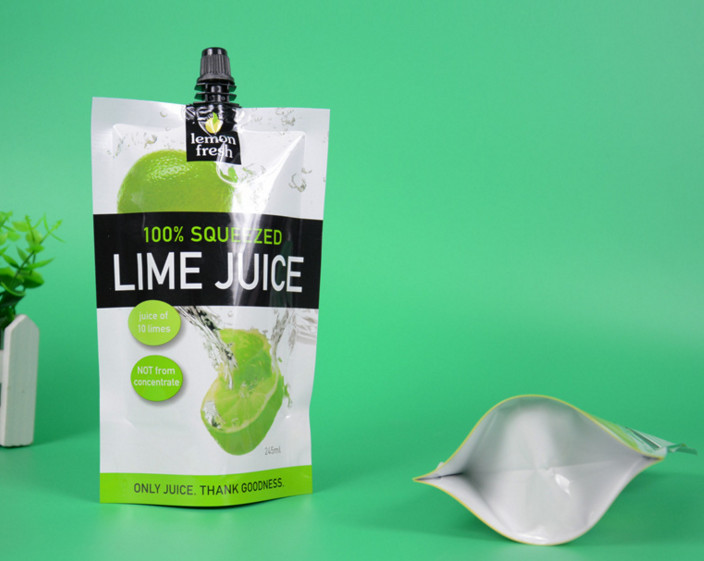 Beverage Plastic Bag Fruit Juice Stand Up Liquid Pouches Water Drinking Metalized Pouch