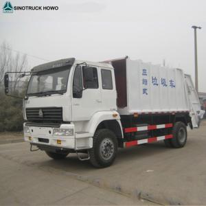 Quality 6 Tyre Light Duty Commercial Trucks , Euro 2 Sinotruk HOWO 3 - 8m3 Compact Compression Garbage Truck wholesale