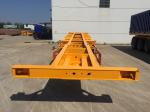 Tri Axle ISO 1x40ft Truck Semi Trailers 25t Shipping Container Trailer