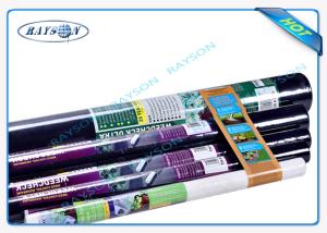 Quality Disposable Polypropylene Garden Black Weed Control Fabric 3% UV Protection wholesale