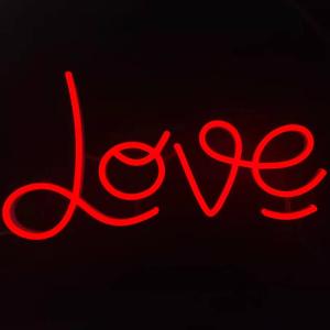 Quality No Fragile Led Neon Flex Signs Girls Gift Love 8mm Silica Gel Acrylic Plate wholesale