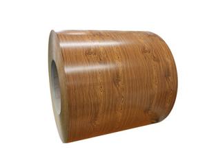 Quality Wood Grain Texture Coated Aluminum Coil Pvdf Coating For Exterior Facades wholesale