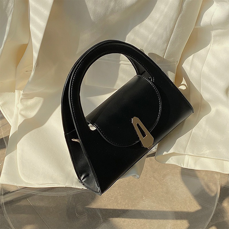 Single Handle PU Leather Tote Purse for Women Elegant and Luxurious Half Moon Bag