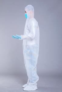 Quality OEM SF Elastic Cuff 55GSM Chemical Disposable Coveralls wholesale