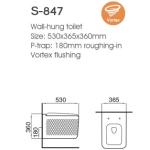 Ceramic Sanitary Ware Wall Hung Toilet Elongated For Modern Bathroom