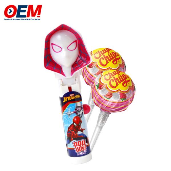Pop-Up Lollipop Holder Case Made Plastic Candy Toy OEM Creative Lollipop Toy For