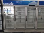 Cold Beer Drink Glass Door Display Freezers Refrigerated Stainless Steel Cabinet