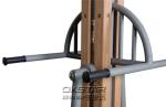 wooden street lamp outdoor fitness equipment surfboard