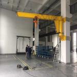 500kg Wall Mounted Jib Crane With Electric Hoist Free Standing