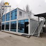 Prefabricated Removable Mobile Modular Portable Construction Office WIth Glass
