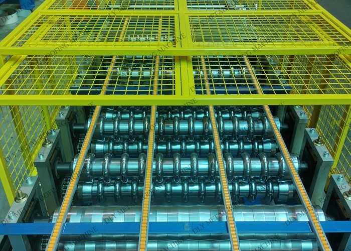 Hydraulic Plc Control Metal Roofing Machine , Metal Wall Panel Machine