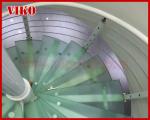 Spiral StaircaseVH45S TreadTempered glassAluminum Baluster Glass Handrail