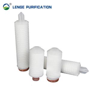 Quality 2.5 Inch 226 Spear Fin PTFE Pleated Sediment Filter Cartridge For Beverage wholesale