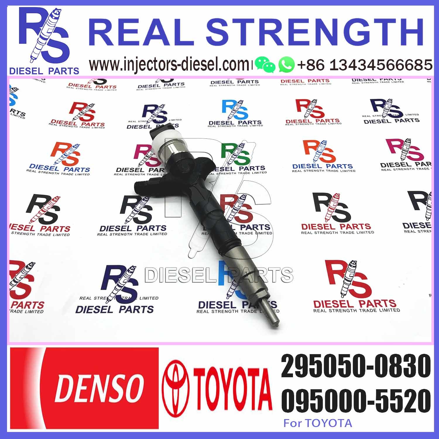 New Diesel Fuel Injector 295050-0830 For Toyota Dyna 1KD-FTV 23670-39395 23670-30390