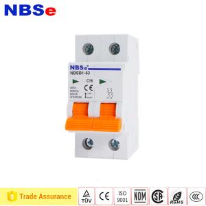 Quality EN60947-2 PA66 Din Rail Mount Circuit Breaker overload protection wholesale
