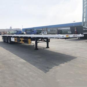 Quality 50mm Kingpin 3 Axle 80T 40Ft Flatbed Container Trailer wholesale