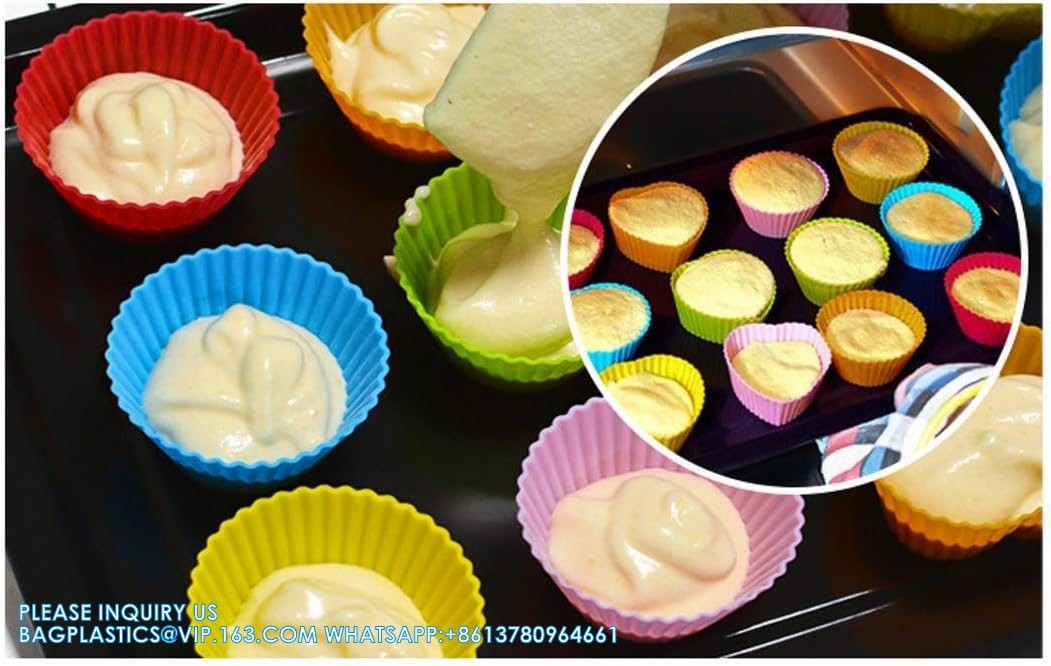 Stainless Steel Cupcake Baking Cups Mini Muffin Pan Cups, & Non-Stick Muffin Liners For Party Halloween