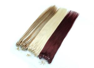 Quality Pre - Bonded Human Hair Micro Link Hair Extension Tangle Free 16&quot; - 24&quot; 99j Color wholesale