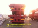 Tri Axles Heavy Duty Semi Trailers Flat Bed Semi Enclosed Car Trailer Loading