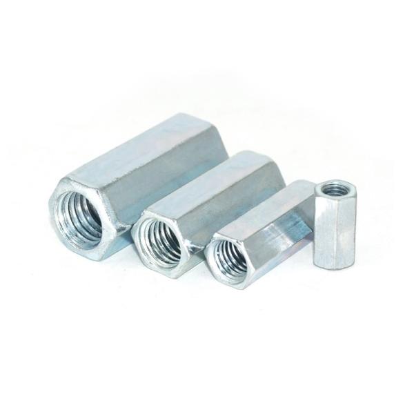 SAE Grade2/5 1/2" 3/4" Blue White Zinc Plated Steel Extra Long Hex Nuts Imperial