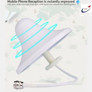 Quality 2.4g Indoor signal amplifier N Male Female White ABS Omni Wifi Ceiling Mount Wifi Antenna wholesale