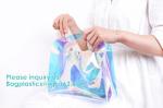 Reflective laser PU leather bag, Iridescent Tote, Fashion Holographic Handbag,