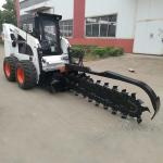 45kw Small Skid Steer Loader Four Wheel Drive Automatic With Bucket