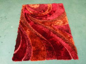 Quality Dark Red Popular Polyester Mixed Shaggy Carpet Multi-Shaggy Rug wholesale