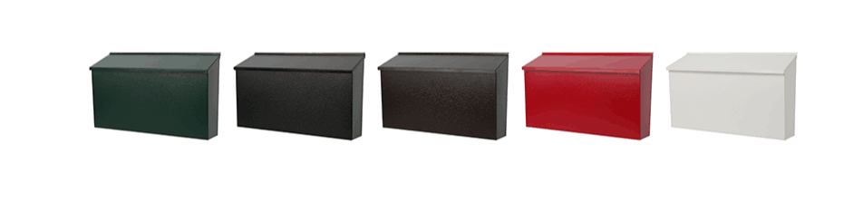 Metal Wall Mount Mailbox with Sleek Modern Design and Durable Waterproof Construction