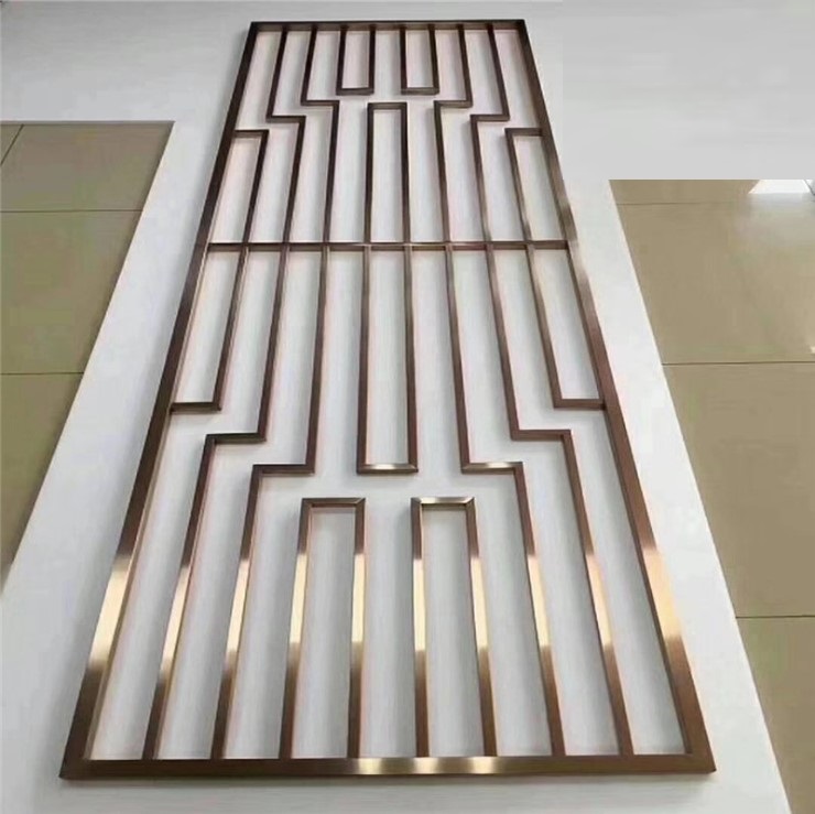 Movable Laser Cut Home Decorative Room Dividers Exhibition Grille Panel