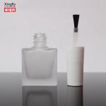 Empty 10ml Gel Nail Polish Bottle OEM Square Glass Bottle With Brush