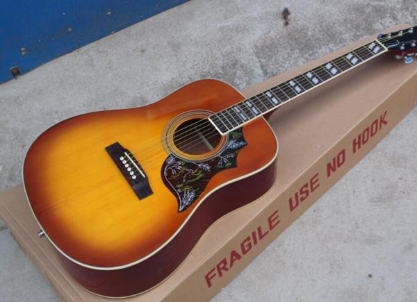 2018 New Chibson H-Bird acoustic guitar cherry red GB electric acoustic guitar