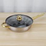 12pcs Stainless Steel Cookware 410 Cooking Kettle Frying Pan Soup Pot