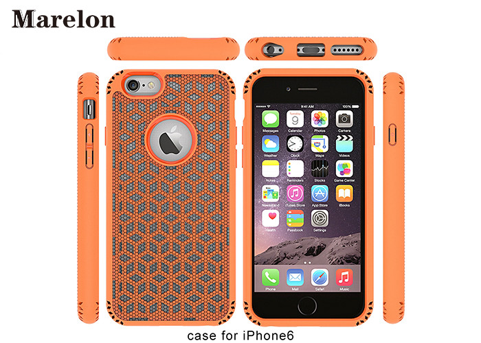 Creative Grid Protective TPU Phone Case All Round Protection For Iphone 6 6s