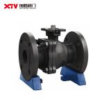 Water Industrial Usage Carbon Steel High Platform Flanged Floating Ball Valve GB