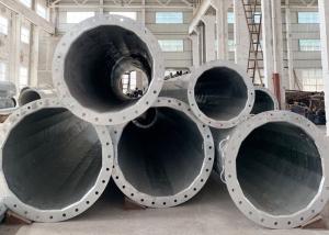 Quality Hot Dip Galvanised 8mm Thick 110kv Tubular Steel Pole wholesale