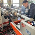 PVC Corrugated Pipe Extrusion Line Double Wall For Drainage Pipe