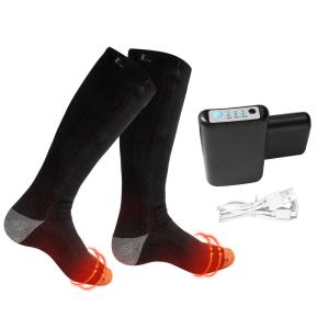 Quality 5V 4000mAh Sports Electric Heated Socks Knitted Battery Operated Socks wholesale