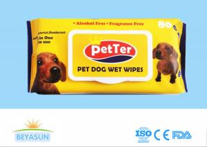 Quality Antibacterial Pet Disposable Wet Wipes For Dogs / Cat Animals , Eco Friendly wholesale