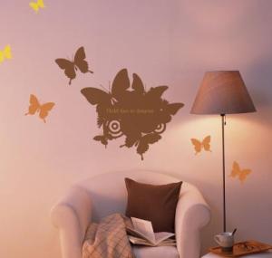 Quality Butterfly The Beautiful Spring PVC Transfer Film Wall Sticker B033 wholesale