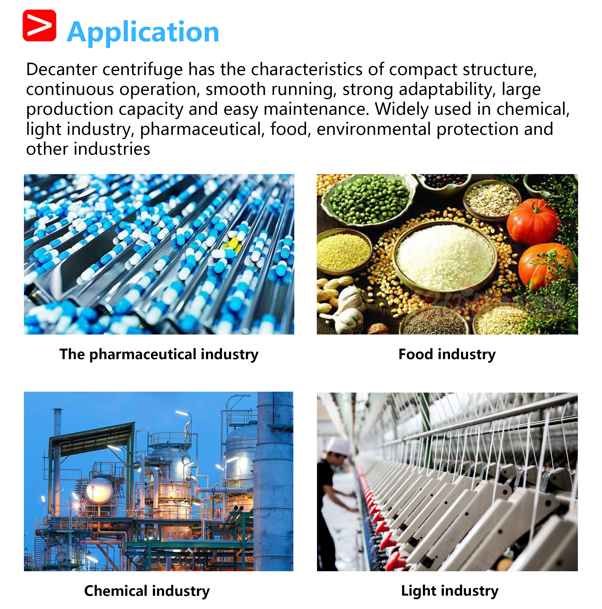 High-Speed Sludge Horizontal Decanter Centrifuge for Precise Separation of Heavy and Light Components