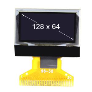 Quality White Color 0.96inch TFT PMOLED Display manufacturer 128 * 64 Pixel wholesale