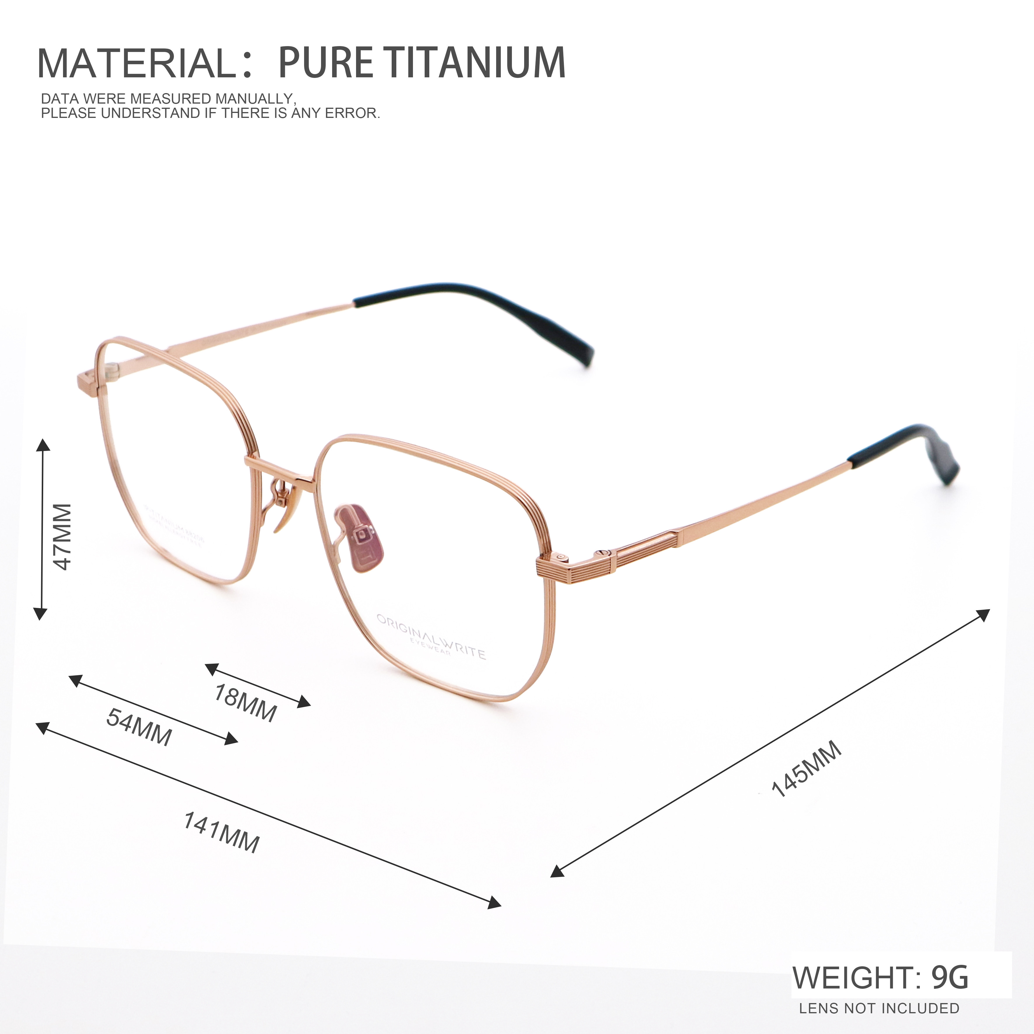 Full-Rim High Elasticity Pure Titanium Optical Glasses 88206